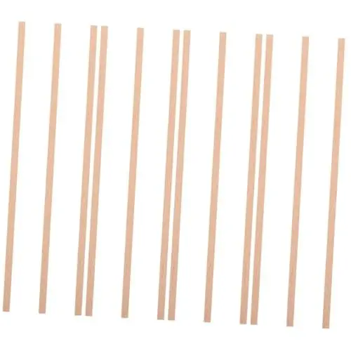 Produktbild: Lurrose 4 Sätze Plankenmodell Diy Holzstäbe Schiffmodell Holzstäbe Modellbau Material Wachsstäbe Breite Bastelstäbe Holzstab Zum Basteln Bastelstäbchen Masse Hölzern 3 Stück * 4