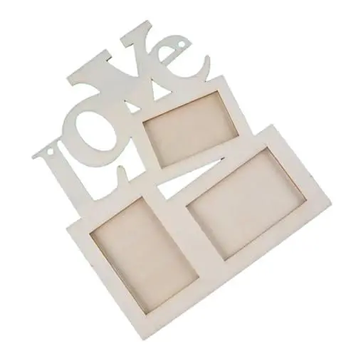 Produktbild: Lurrose Pädagogisches Fotorahmen-materialset 4-teiliges Holzhandwerk Für Kinder Pädagogisches Vorschulspielzeug