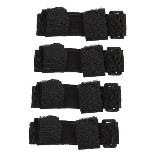Produktbild: Lurrose 4 Stück Lebensmittelhilfe-kit Für Behinderte Adaptiver Utensiliengurt Strapazierfähiger Utensilienhalter Handschlaufen Essen Esshilfe Eine Hand Schulterriemen Ältere Oxford-stoff