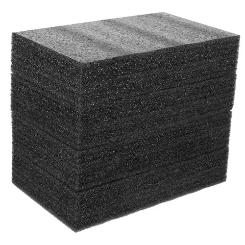 Produktbild: Lurrose 4 Stück Schwarze Schaumstoffeinlagen Für Verpackungsfolien 25 X 15 X 5 Cm Und Verpackungsfolien Für Den Täglichen Gebrauch