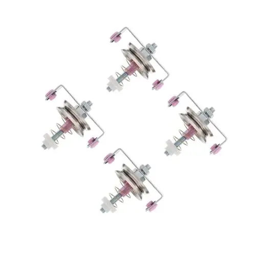 Produktbild: Lurrose 4 Stück Zubehör für Textilmaschinen strickmaschine Webstuhlspanner Nähmaschinenspanner Werkzeug zum Einführen von Kabelbäumen Riemenspanner Webstuhlteile Fadenspannung Keramik