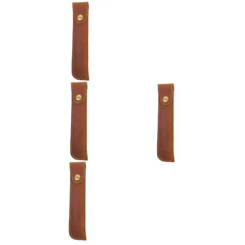 Produktbild: Lurrose 4 Teiliges Handgefertigtes Stift Set Schöner Halter Stiftetui Kugelschreiberetui Füllfederhalter Beutel Stiftetui Tasche Stift Schutztasche Kugelschreiber Tasche