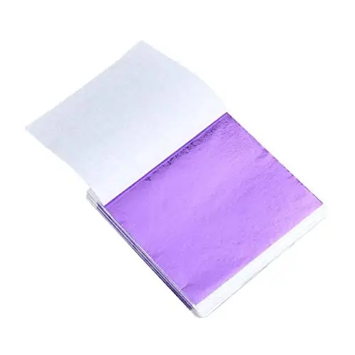 Produktbild: Lurrose 50 Stücke Blatt Blätter Folie Papier Nachahmung Folie Blatt Kunst Für Decor Vergoldung Crafting Material