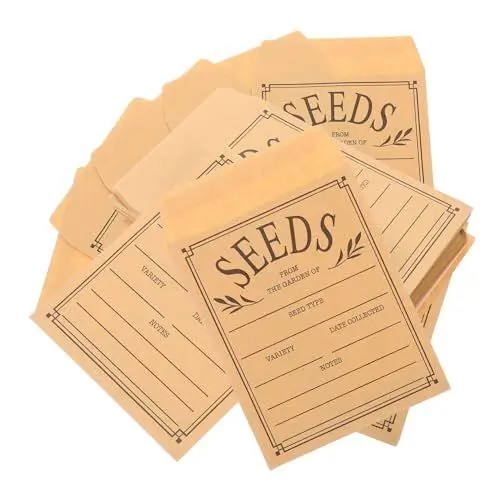 Produktbild: Lurrose Papiersamenpakete 50 Stück Wiederverwendbare Samenpakete Umschläge für Die Sammlung Von Gemüsesamen