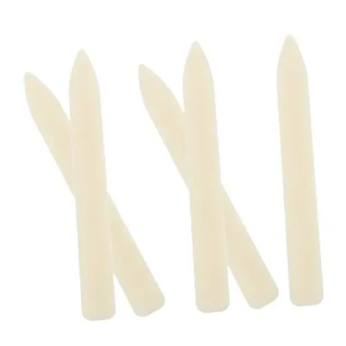 Produktbild: Lurrose 5St Origami-Messer Knochenritzwerkzeug echte Knochenordner Papierfaltwerkzeug ausstechplatte plastikmesser Knochenordner für Buchbinderei gekrümmtes Knochenordner-Werkzeug Beige