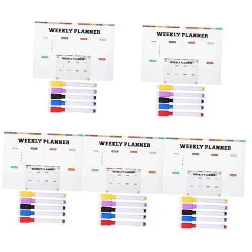 Produktbild: Lurrose 5St Trocken abwischbare Acryltafel magnetisches whiteboard küchenplaner Kühlschranktafel trocken löschen magnetische Notiztafeln kleine trocken abwischbare Tafel Acrylplatte