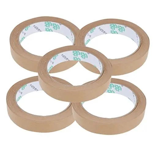 Produktbild: Lurrose 5 Stk Klebeband Aus Kraftpapier Kraftpapierbänder Klebeband Für Kartons Transportband Für Kartons Washi-tape Basteln Versandklebeband Wasserfreie Kraftbänder Kraftband Band Schwere
