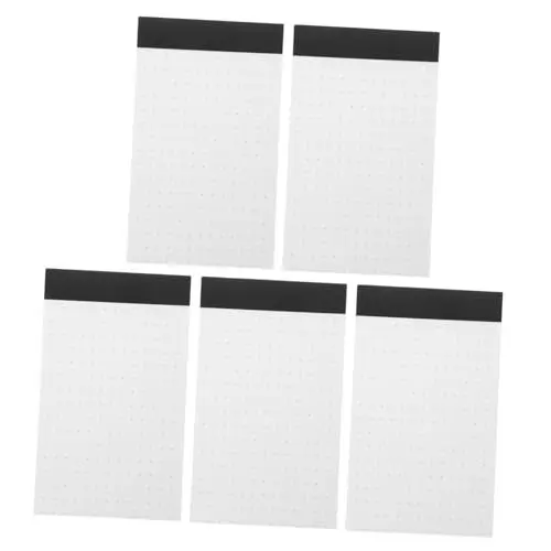 Produktbild: Lurrose Umweltfreundliche Gepunktete Karteikarten – 5-teiliger Notizblock Mit Kariertem Papier Für Architekten