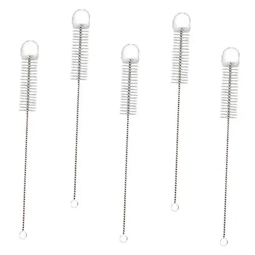 Produktbild: Lurrose 5stücke Reinigungsbürsten Mit Weicher Spitze Baumwolle Nylon Pinsel Für Erlenmeyerkolben Und Bastelarbeiten