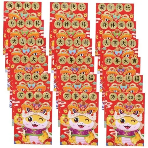 Produktbild: Lurrose Traditionelles Chinesisches Neujahr Rote Umschläge 60 Stück Dekorative Umschläge