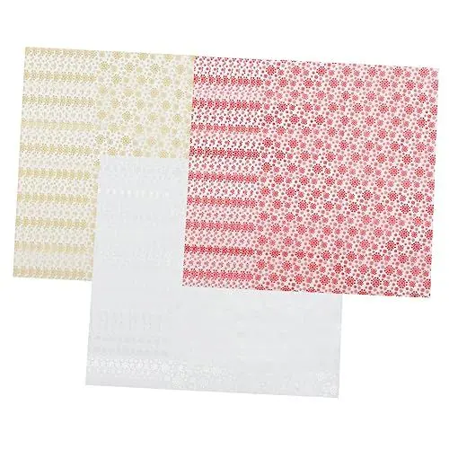 Produktbild: Lurrose 60 Blatt Geschenkpapier Für Weihnachten Seidenpapier Für Verpackungszwecke Geschenkpapier Für Weihnachtsgeschenke Weihnachtsgeschenkpapier Strauß Krepppapier Sydney-papier