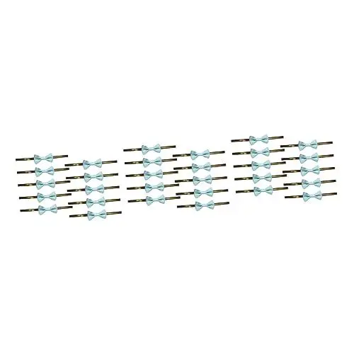 Produktbild: Lurrose 60 STK Verpackungsband seidenband Ribbon ziernieten plätzchenausstecher besonders hochzeitsdirndl hochzeitslaken dekoring schokol festlich nupsis binden Dichtungsbänder Blue