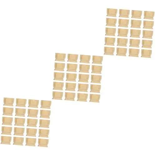 Produktbild: Lurrose 60 Stück Eierablage Ostereihalter Osterei Ausstellungsständer Holz Eierbecher Ostereiständer Kinderspielzeug Osterei Holzhalter Partygeschenke Heimdekoration Party Ei Ornamente