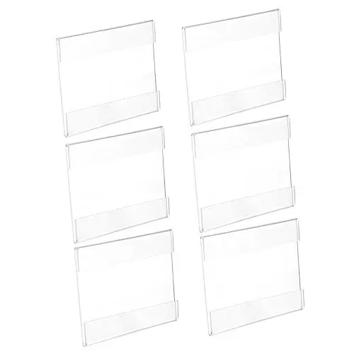 Produktbild: Lurrose 6St OEM acrylständer acrylschild Preisauszeichnung werbeaufsteller Fotoständer Lipgloss-Etiketten Halter Geldschale Ausstellungsstand für Besprechungen Desktop-Preisregal