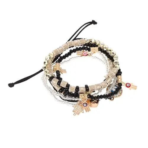 Produktbild: Lurrose 6st Perlen Armband Hand Handgelenk Party-armbänder Modisches Armband Diy Perlenarmband Charm-armbänder Hand-handgelenk- Armbänder Für Tragbar Handgelenkskette Fräulein