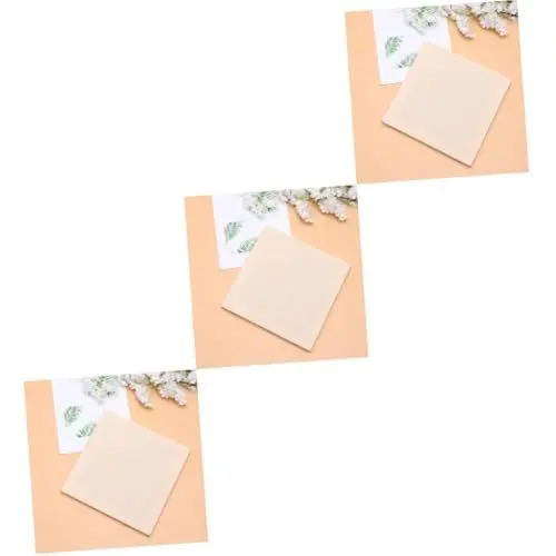 Produktbild: Lurrose 6 STK Stoffe Stickerei Leinen Handarbeitsstoff Stoffstickerei Handgefertigt Handarbeit Leinen Stoff Sticktuch Weiß DIY Handarbeiten Punch-Needle-Tuch Stoff Kreuzen Hölzern Beige