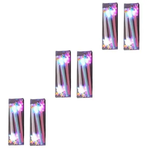 Produktbild: Lurrose 6 Stk Led-stifte Für Kinder Neuartige Cartoon-stifte Einhorn Leuchtstift Einhorn-gastgeschenke Gelschreiber in Großen Mengen Lustige Kostümstifte Lustige Schreibstifte Pferdeställe