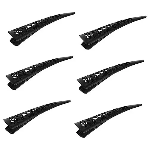 Produktbild: Lurrose 6 Stück – Schnabel-Entenschnabel-Clip-Haar-Accessoires Für Damen Damen-Haarspangen Für Haare Metall-Haarspangen Große Alligator-Haarklammer Professionelle Salon-Haarspange