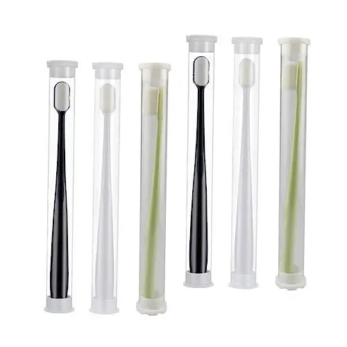 Produktbild: Lurrose 6st Nano Zahnbürste Für Schwangere Erwachsene Zahnbürsten Mikro Handzahnbürste Manuelle Zahnbürste Ultrafeine Weiche Borsten Baby Schüttgut Interdentalbürste Abs-highlight-griff