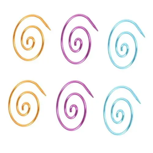 Produktbild: Lurrose 6st Zopfstricknadeln Multifunktionswerkzeug Tapeziertisch Strickzubehör Der Nähteil Wandteppiche Kabelbinder Tragbare Gebogene Nadel Edelstahlnadel Unregelmäßige Nadeln Metall