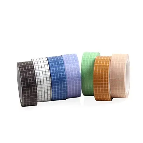 Produktbild: Lurrose 7st Scrapbook-klebeband Abdeckband in Naturfarbe Basteln Sie Handgemachte Heftpflaster Washi-klebeband Party-washi-tape Memo-washi-tape Fotoalbumband Strukturiertes Papier