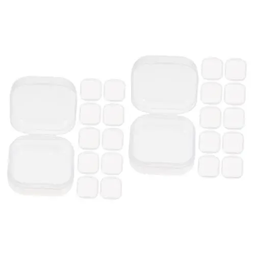 Produktbild: Lurrose 80 Stück Kartons transparente Behälter für Ohrstöpsel Aufbewahrungsbehälter aus Kunststoff aufbewahrungsdose Storage Boxes kompakter pp