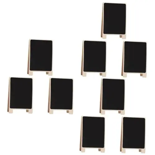 Produktbild: Lurrose 9 Stk Nachrichtentafel Schreibtischaufsatz Tischdekoration Memoboards Tafel Tafel Mini-tafelschilder Stehende Schreibtafeln Tischstaffelei Mini-party-tafel Black Zypresse