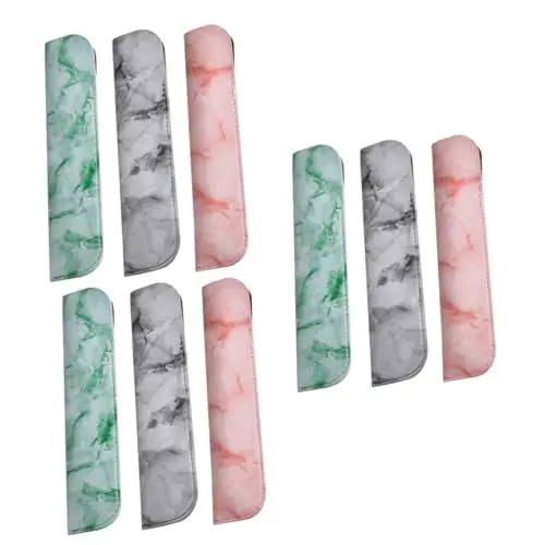 Produktbild: Lurrose 9 Stück Schutzhülle Kugelschreiberetui Stiftschutzhülle Stift Füllfederhalteretui Stiftschutzhülle Stiftetui Hülle Stylus Stiftetui Stiftschutzetui Pu Leder