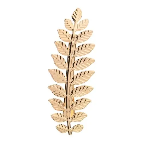 Produktbild: Lurrose Blatt-zweig-haarspangen Haarklammer Christmas Gold Leaf Hair Clips Blumenhaarspangen Für Frauen Lorbeerblatt Haarspange Hochzeitskopfschmuck Für Die Braut Fräulein Diashow Kleidung