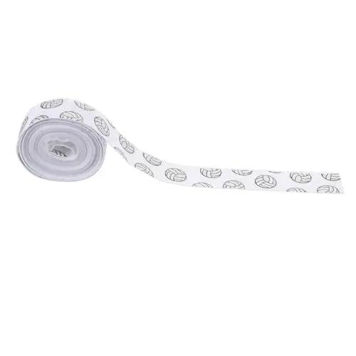 Produktbild: Lurrose Box-Kranz Bastelband Baseball-Band Rugby-Ball-Band Ball-Ripsband Sport-Team Partygeschenke Band Zum Nähen Polyester Sport Weißes Haarband