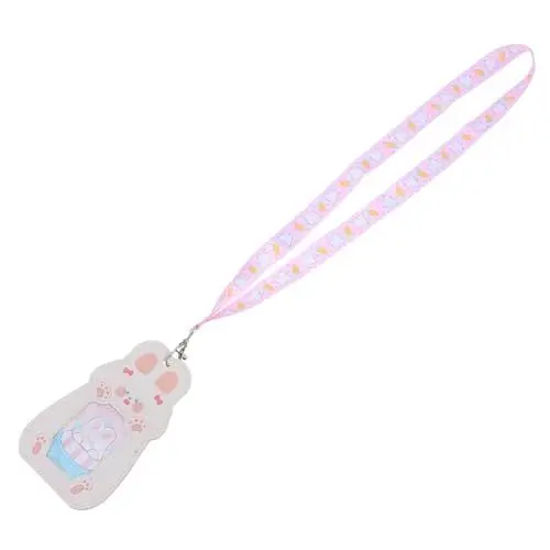 Produktbild: Lurrose Ausweishalter Mit Cartoon-tiermotiv Und Umhängeband Tragbarer Kartenhalter Für Studentenausweise Arbeitsausweise Namensschilder Kawaii