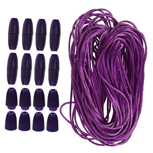 Produktbild: Lurrose DIY Liefert 1 Satz Geflochtene Seilverbindungsschnalle Dekoratives Seil Weben Von Bastelseilen Seil Zum Basteln Makramee-Schnur Mehrzweckseil Violett Geschenk Plastik Bindeseil