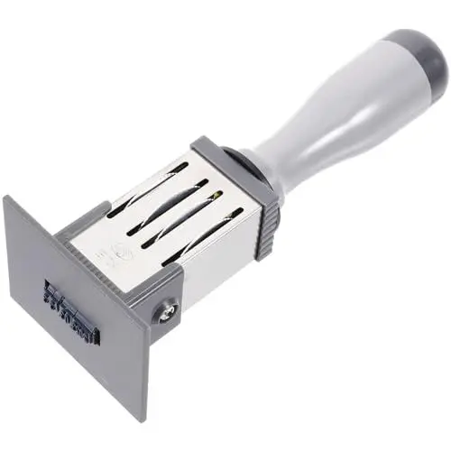 Produktbild: Lurrose Handlicher Datumsstempel 44 X 55 Mm Rechteckiger Material-zeitstempel für Die Papierherstellung Im Büro