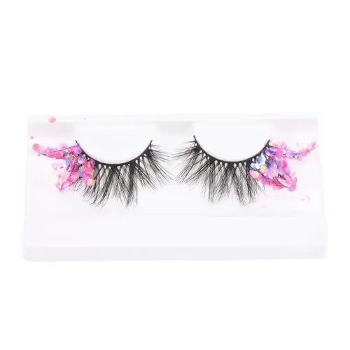 Produktbild: Lurrose Dramatische Glitzer Wimpern Falsche Wimpern Ziehen Königin Meerjungfrau Make- Up DIY Dekorative Falsche Augenwimper