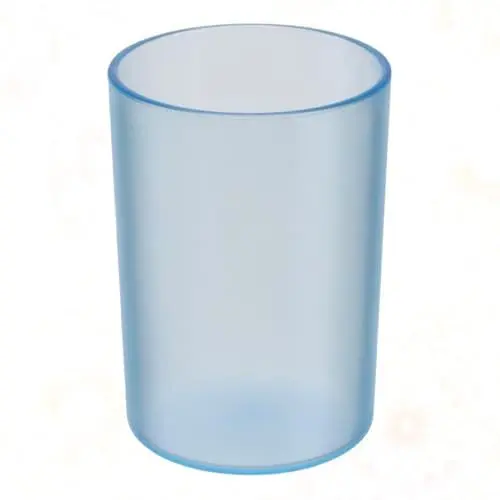 Produktbild: Lurrose Zahnbürstenhalter Kunststoff Wasserbecher Für Badezimmer Transparenter -Trinkbecher Zahnbürstenbecher Blauer Haushalts Pinsel Behälter