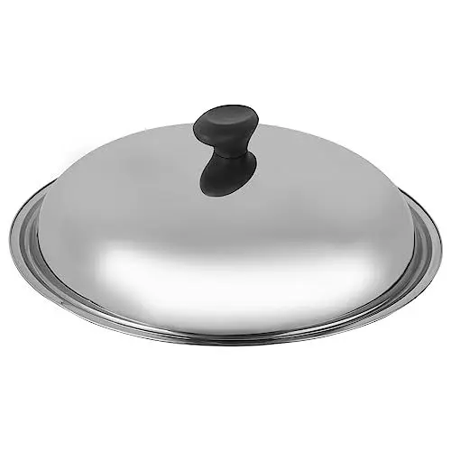 Produktbild: Lurrose Edelstahl-Pfannendeckel Universalpfannen Töpfe Deckel Bratpfannendeckel Deckel Wok-Deckel Zum Kochen (34 Cm)
