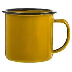 Produktbild: Lurrose Emaille Tasse - Gelb, Eisen, Tasse, 7X7X6CM, 200ml, Geeignet für Zuhause, Camping, Wandern, Partys