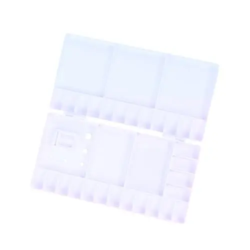 Produktbild: Lurrose Farbtablett mischpalette kunststoffpaletten zeichnen zubehör Faltbare Palette lackier zubehör Malpalette Aquarellfarbenkasten Maltablett Faltpalette malen Mixer Muschelschale Weiß