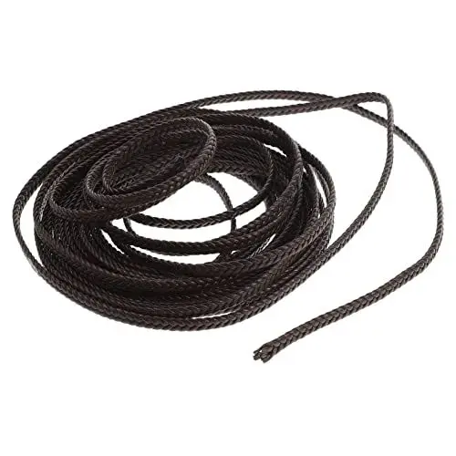 Produktbild: Lurrose Flaches Pu-Seil Halskette Lederband Geflochtenes Lederband Schmuck Halskette Perlenschnur Schmuckband Aus Perlenfäden Anhängerkordel Aus Armband Weben