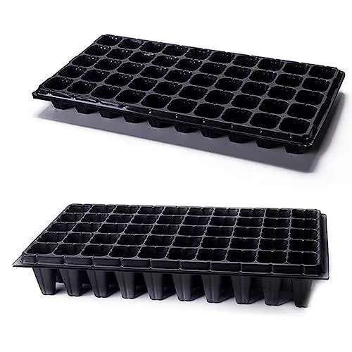 Produktbild: Lurrose Gemüse 2st Sukkulenten Pflanzen Gartenbau Schalen Starter-kit Für Saatgut Pflanzenstarterwürfel Kunststoff-wachstumsschale Klarer Behälter Pflanzenschalen Verstopfen Tabletts
