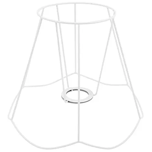 Produktbild: Lurrose Hängelampe Lampenschirm Rahmen Ersatzschirm Gestell Rohling Ring E27 Pendelleuchte Schirm Eisen Ersatz Lampe Drahtgestell Wandlampe Tischlampe Stehlampe Metallschirm Landhausstil Deko