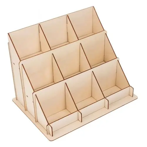 Produktbild: Lurrose Kartenständer Aus Holz Display Für Visitenkartenhalter Grußkartenständer Karte Steht Zur Anzeige Postkartenanzeige Ausstellungsständer Für Händler Kartenhalter Stehen Kartenregal