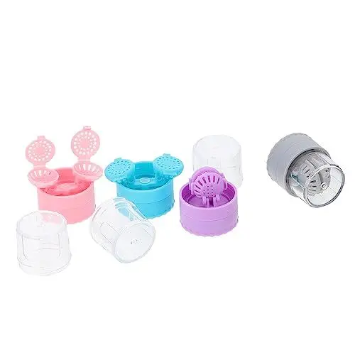 Produktbild: Lurrose Kunststoffbehälter 4 Stück Farbreinigungs-Minibox Reinigungsbehälter Organizer Drehständer Kunststoffständer Brillenhalter Ständer Reinigungsbox Handbuch Reisebehälter