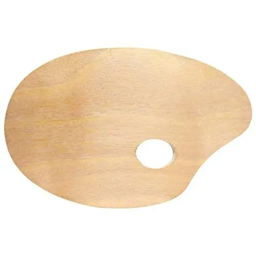 Produktbild: Lurrose Ölgemälde-Palette 20 X 30 cm Holz Daumenloch Vintage-Look Robuster Kunstbedarf