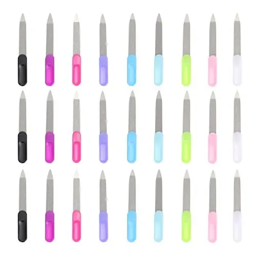 Produktbild: 27stücke Teiliges Edelstahl Nagelfeilen Maniküre Werkzeuge Für Naturnägel Kunstnägel Und Gelnägel Einfach Zu Reinigen Und Tragbar Für Nagelpflege