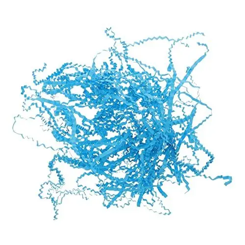 Produktbild: Lurrose Papierfetzen 1 Krepppapier Hochzeits-Geschenkpapier Geschreddertes Papier Für Schachteln Zerknittertes Papier Sockenfüller Papierschnitzelfüller Bonbonschachteln Füllmaterial Blau