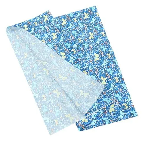 Produktbild: Lurrose 1blatt Baumwollstoff Bedrucktes Patchwork Stoffblatt Für Quilten Handarbeiten Dekoration Bastelprojekte Für Nähprojekte Kleidung Taschen Und Mehr