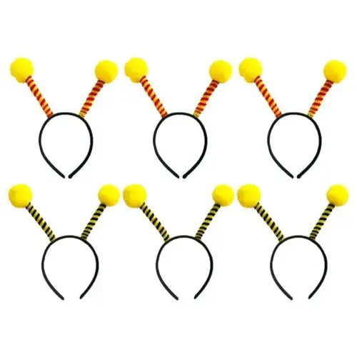 Produktbild: Tier-Stirnbänder, Bienen-Styling, Haarband, Tier-Cartoon-Haarreifen, Kostüm, Haar-Accessoires für Cosplay, Party, Halloween, Weihnachten, Festival, 6 Stück