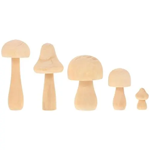 Produktbild: Lurrose Unfertiges Holzspielzeug - Kinder-bastelspielzeug Pilz- Kinder-graffiti-pilz
