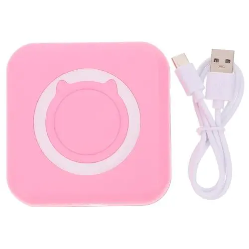 Produktbild: Lurrose tragbarer Drucker etikettendrucker farbdrucker Kompakter Drucker Kinderdrucker Batteriebetriebener Drucker Kleiner Instant-Taschendrucker tragbarer bilddrucker Plastik Rosa